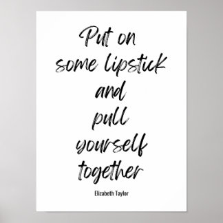 Poster Elizabeth Taylor Citations Motivationnelles