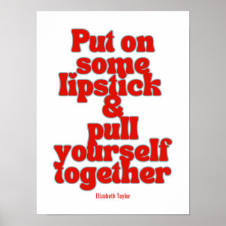 Poster Elizabeth Taylor Citations Motivationnelles
