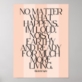 Poster Elizabeth Taylor Citations Motivationnelles (Devant)