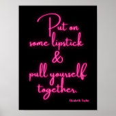 Poster Elizabeth Taylor Citations Motivationnelles (Devant)
