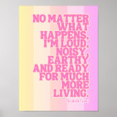 Poster Elizabeth Taylor Citations Motivationnelles (Devant)