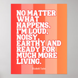 Poster Elizabeth Taylor Citations Motivationnelles