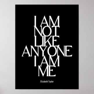 Poster Elizabeth Taylor Self Love Citation Inspirationnel