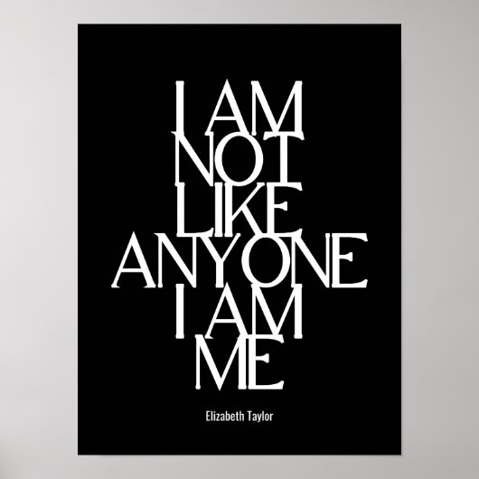 Poster Elizabeth Taylor Self Love Citation Inspirationnel (Devant)