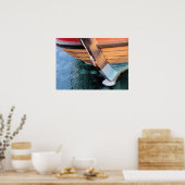 Poster Elizabeth Tilley dans le port gelé de Plymouth MA (Cuisine)