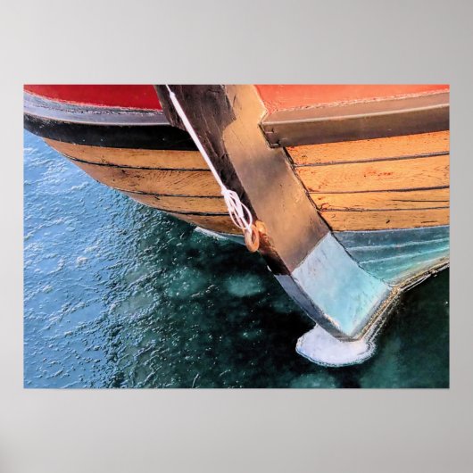 Poster Elizabeth Tilley dans le port gelé de Plymouth MA (Devant)