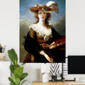 Poster Elizabeth Vigee-Le Brun ~ Autoportrait (Bureau à domicile)