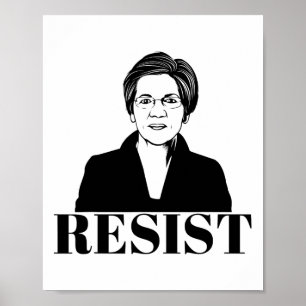 Poster Elizabeth Warren Teeshirt Résistance féministe pol