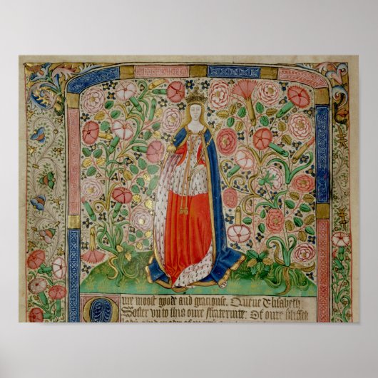 Poster Elizabeth Woodville Queen Consort of King (Devant)