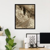 Poster Elk Canyon Sur Fort Pierre Railroad SD 1890 (Bureau à domicile)