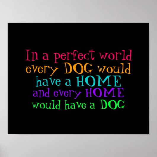 poster elk huis moet een hond hebben (Voorkant)
