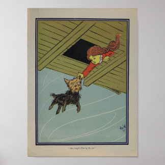 Poster Elle a attrapé Toto par l'oreille.