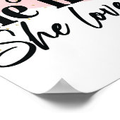 Poster Elle A Conçu La Vie Qu'Elle Aimait Inspirationnell (Coin)