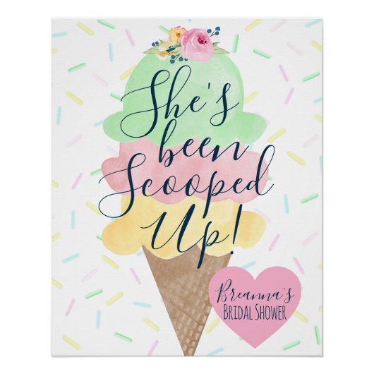 Poster Elle a été prise Glace Mariage (Devant)