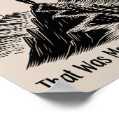 Poster Elle a surmonté Mountain Line Art Women Emaîtrise (Coin)