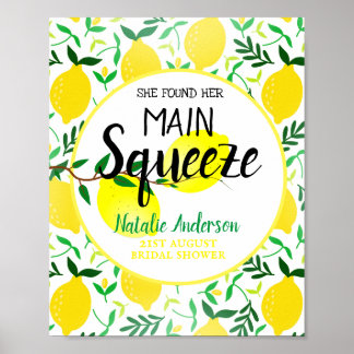 Poster Elle a trouvé sa douche de mariage aux citrons Mai