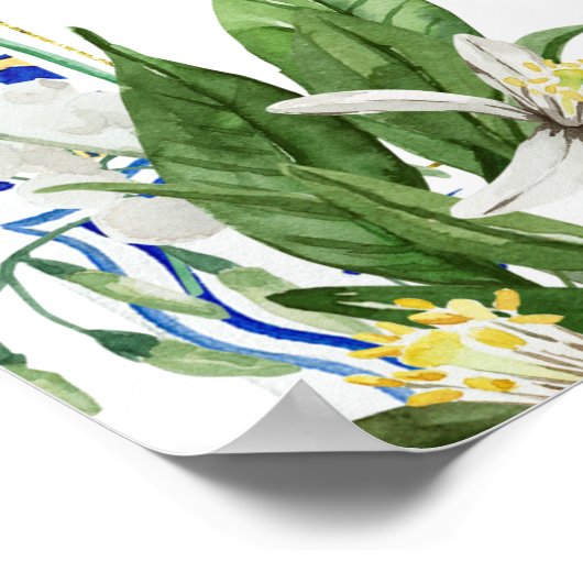 Poster Elle a trouvé son accueil de douche de mariage (Coin)