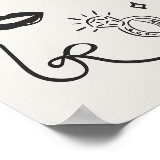 Poster Elle A Trouvé Son Boo Halloween Fête des mariées B (Coin)