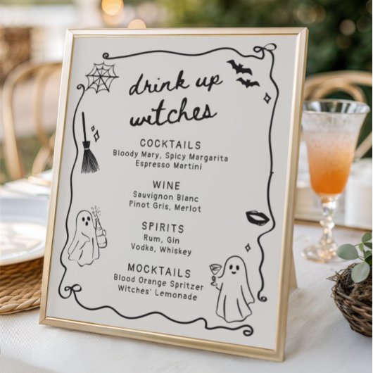 Poster Elle A Trouvé Son Boo Halloween Fêtes des mariées