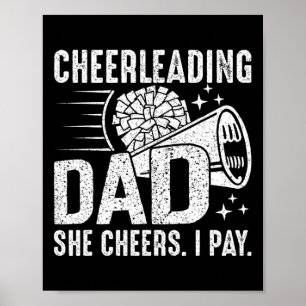 Poster Elle acclame je paie - Acclamer Papa Cheerleading