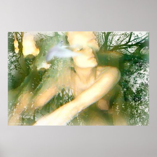 Poster Elle apporte la paix par Gregory Gallo (Devant)