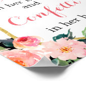 Poster Elle avait un cocktail à la main et des confettis (Coin)