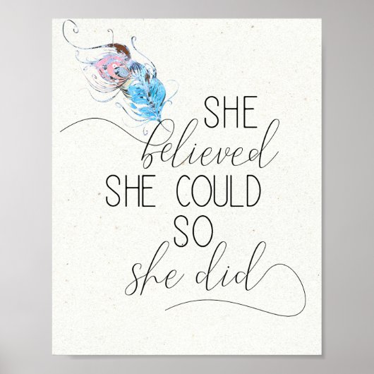 Poster Elle Croyait Qu'Elle Pouvait Ainsi Faire De L'Insp (Devant)