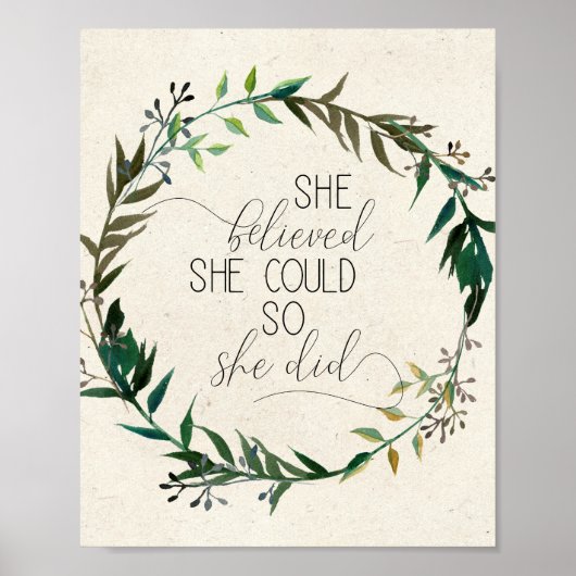 Poster Elle Croyait Qu'Elle Pouvait Ainsi Faire De L'Insp (Devant)