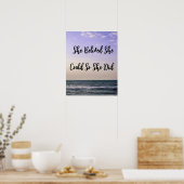 Poster Elle Croyait Qu'Elle Pouvait Faire Une Motivation  (Cuisine)