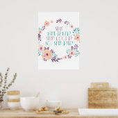 Poster Elle Croyait Qu'Elle Pouvait Le Faire. (Cuisine)