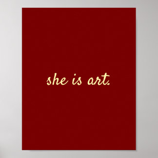 Poster elle est art