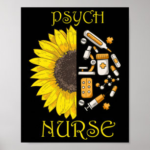 Poster Elle Est Devenue Une Infirmière Psychiatrique Psyc