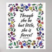 Poster Elle Est Fierce (18x24) (Devant)