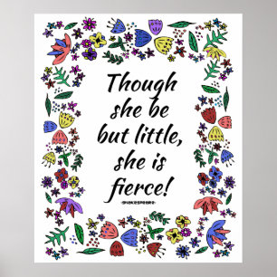 Poster Elle Est Fierce (18x24)