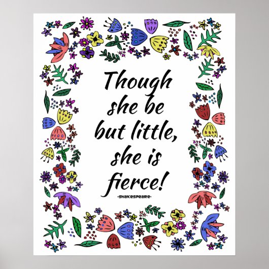 Poster Elle Est Fierce (18x24) (Devant)