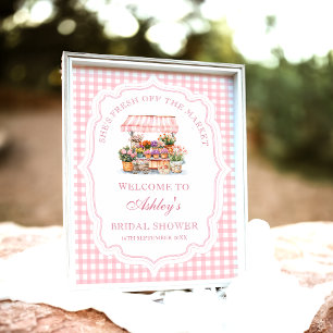 Poster Elle est fraîche hors de la Fête des mariées du ma