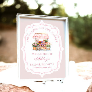 Poster Elle est fraîche hors de la Fête des mariées du ma