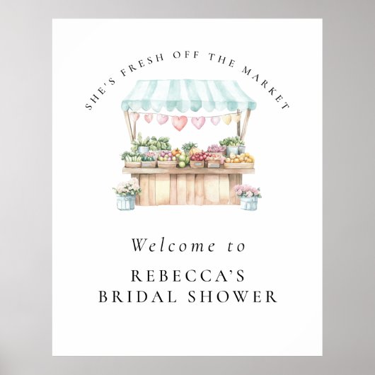 Poster Elle est fraîche sur la Fête des mariées du marché (Devant)