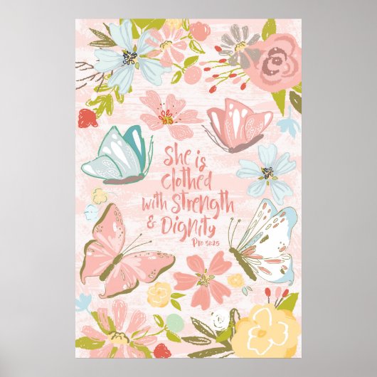 Poster Elle est habillée de force et de proverbes de dign (Devant)