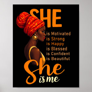 Poster Elle est Moi Femmes Éduquées Mois de l'Histoire de