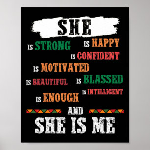 Poster Elle est moi problème des vies noires Mois de l'hi
