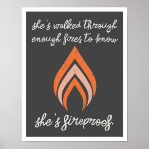 Poster Elle est pare-feu 11"14" Art Print