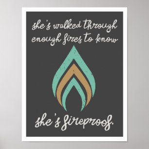 Poster Elle est pare-feu 11"14" Art Print II