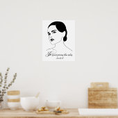 Poster Elle Est Plus Précieuse, Proverbes 3:15, Citation  (Cuisine)