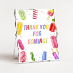 Poster Elle est prête à faire du Merci pour venir<br><div class="desc">Faites de votre événement spécial avec ce Baby shower de fille avec notre joli et mignon Merci imprimable pour l'enseigne à venir avec l'adorable thème de douche Popsicle. Téléchargez, personnalisez et créez des souvenirs durables avec cette touche parfaite pour votre fête joyeuse ! BS783</div>