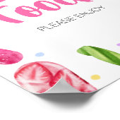 Poster Elle est prête à manger du Baby shower (Coin)