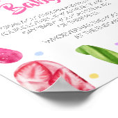 Poster Elle est prête à pop Baby shower Ne pas dire bébé (Coin)