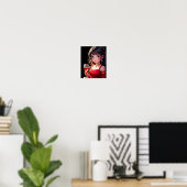 Poster Elle est spéciale pin-up artistique (Bureau à domicile)