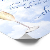 Poster Elle est sur Cloud Nine Blue Bubbly Bar (Coin)