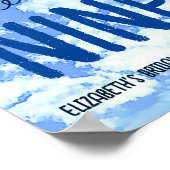 Poster Elle est Sur Cloud Nine ! Fête des mariées/Bachelo (Coin)